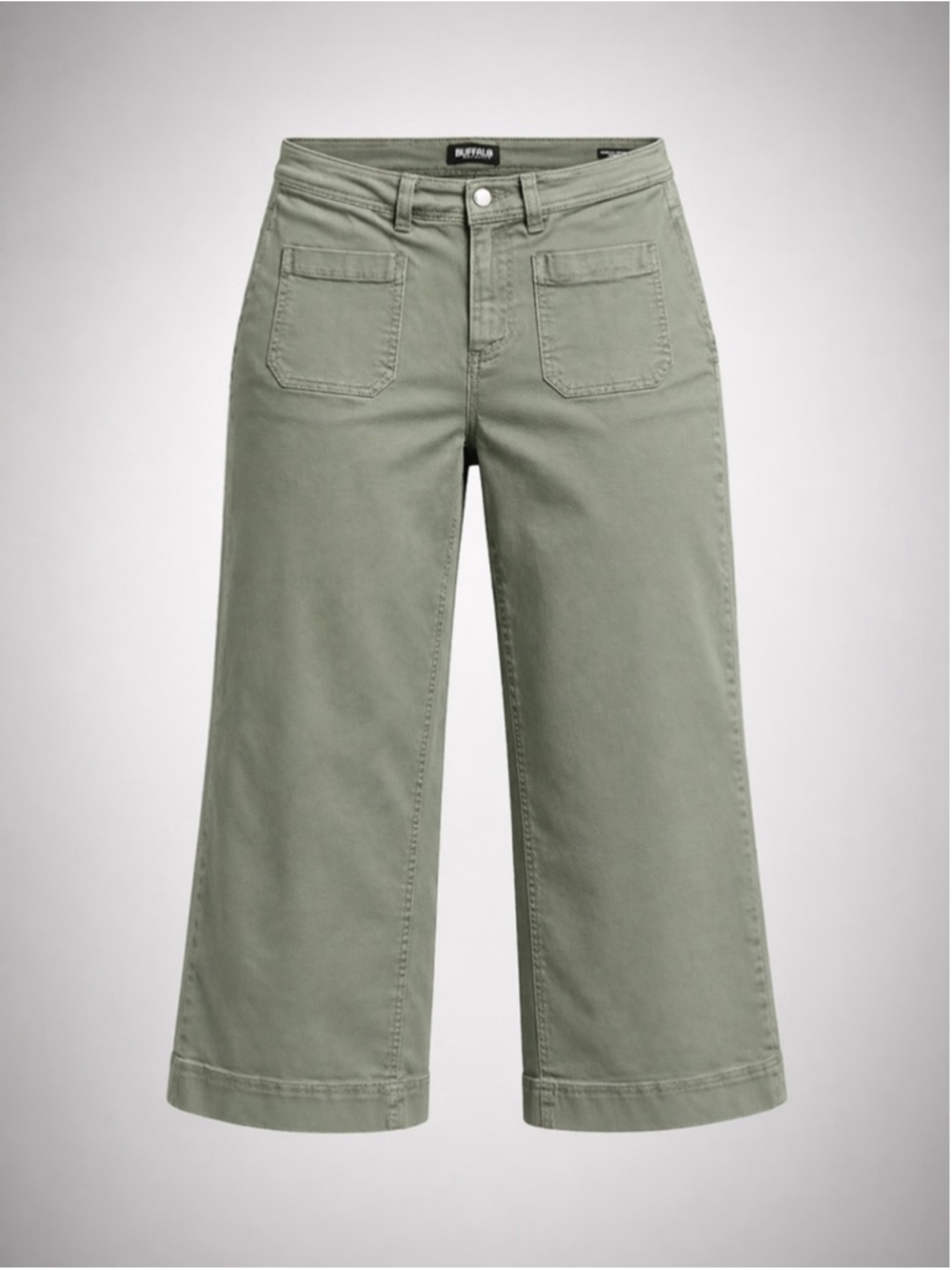 Women's Buffalo David Bitton Green High Rise Cropped Pants Size 14
200